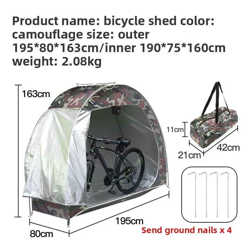 Cycling Gear You Need - Taşınabilir Açık Hava Bisiklet Barınağı Depolama