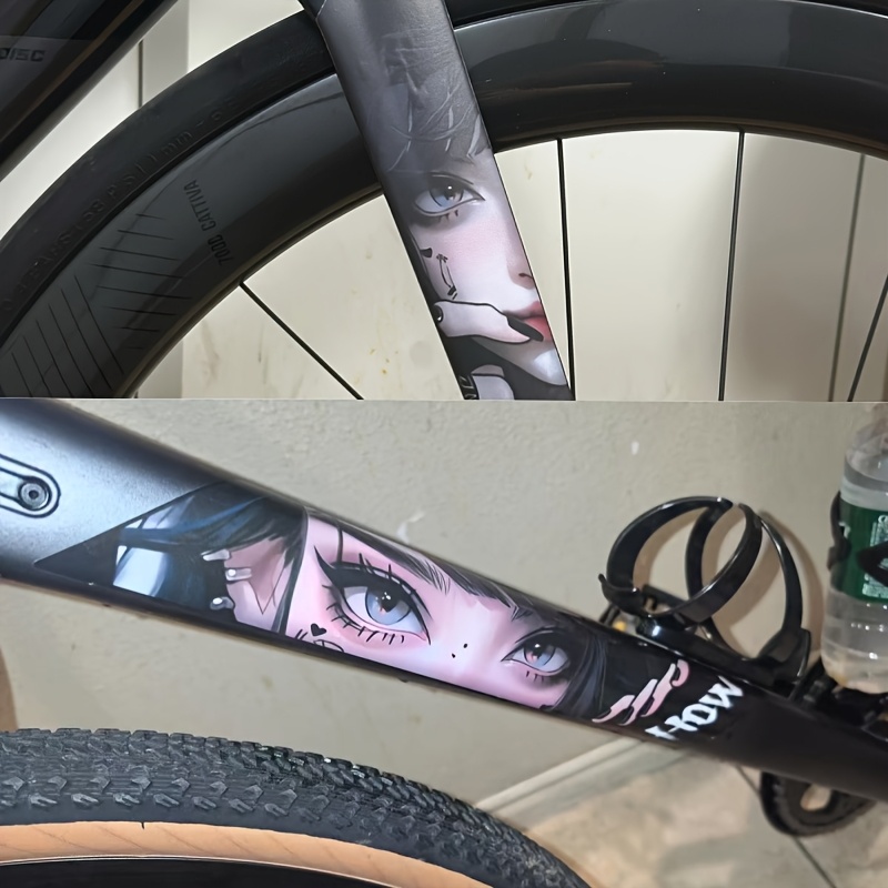 Cycling Gear Sale - 1 adet Anime kız gözetleme çıkartması,