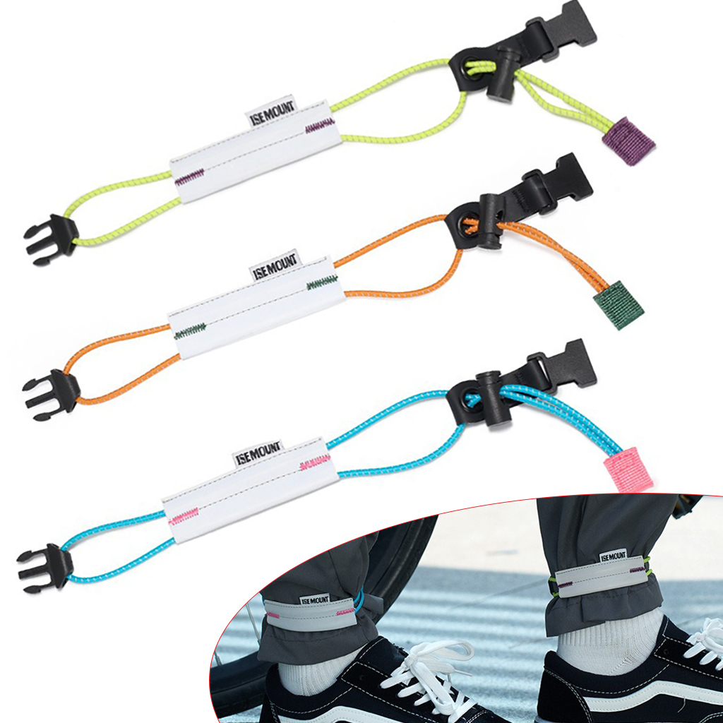 Cycling Gears - Yansıtıcı bisiklet pantolon askısı ayarlanabilir bisiklet