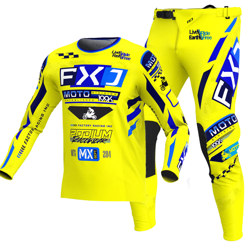 Cycling Gear Pants - YENI FXJ sarı enduro motokros dişli