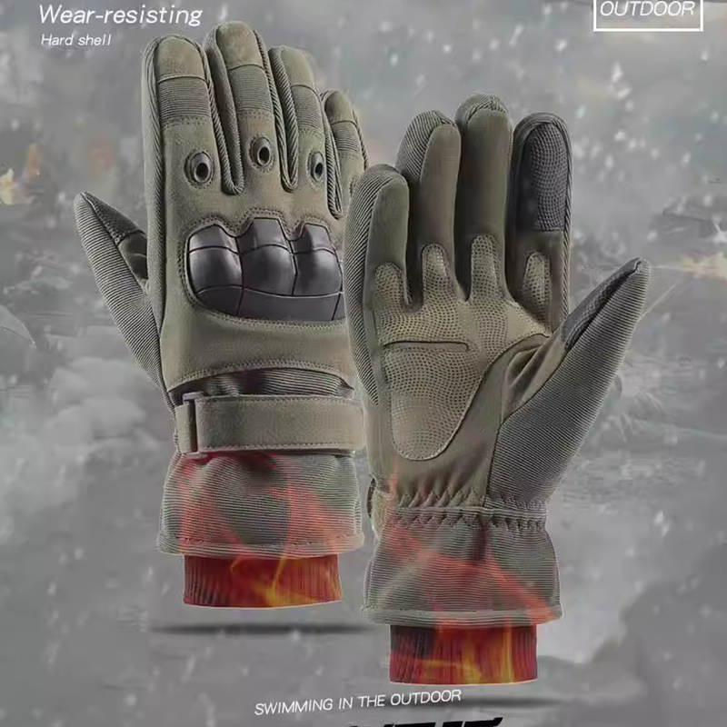 Cycling Gear In Winter - Adam kış eldivenleri erkek soğuk geçirmez