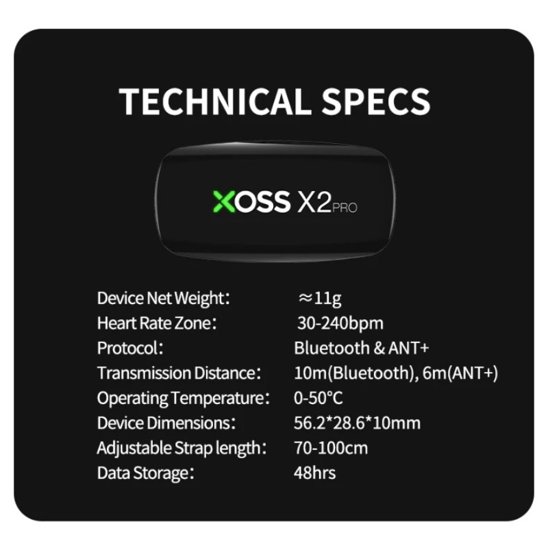XOSS X2 Pro Kalp Atış Hızı Mon - Cycling Heart Rate Monitor incelemesi ve fiyatı
